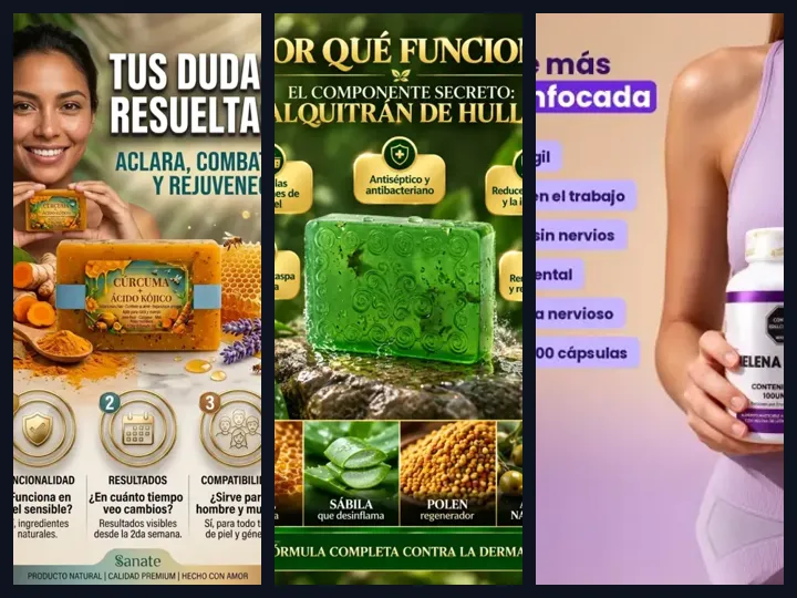 Anuncios y carruseles hechos con Oasis