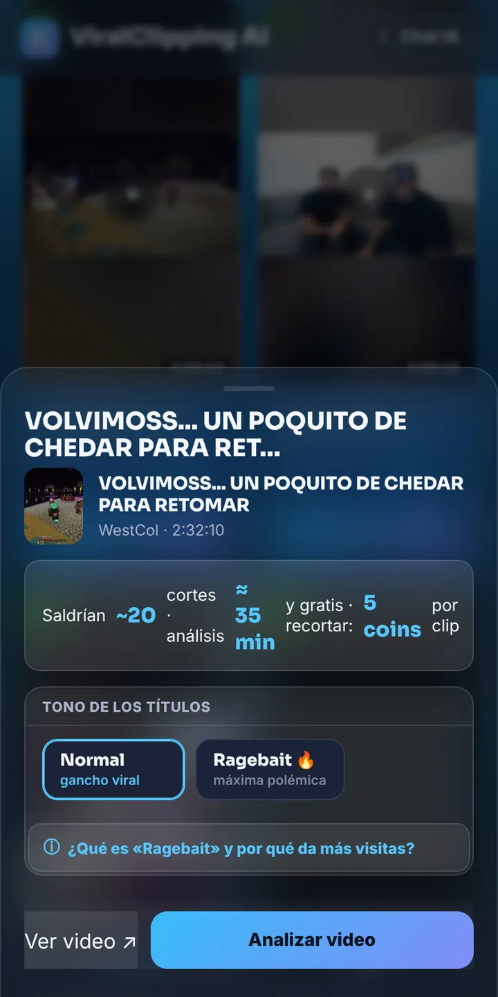 Análisis con IA y cortes
