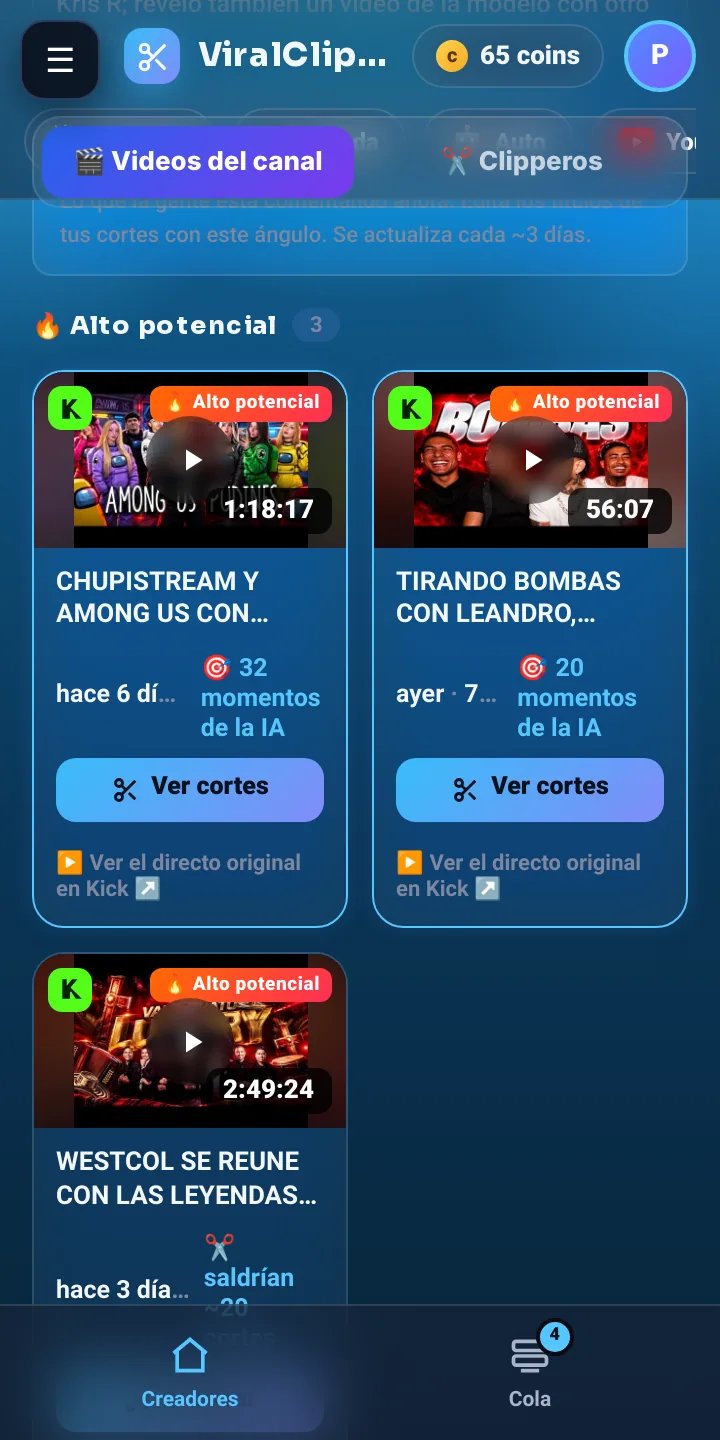 Videos de alto potencial